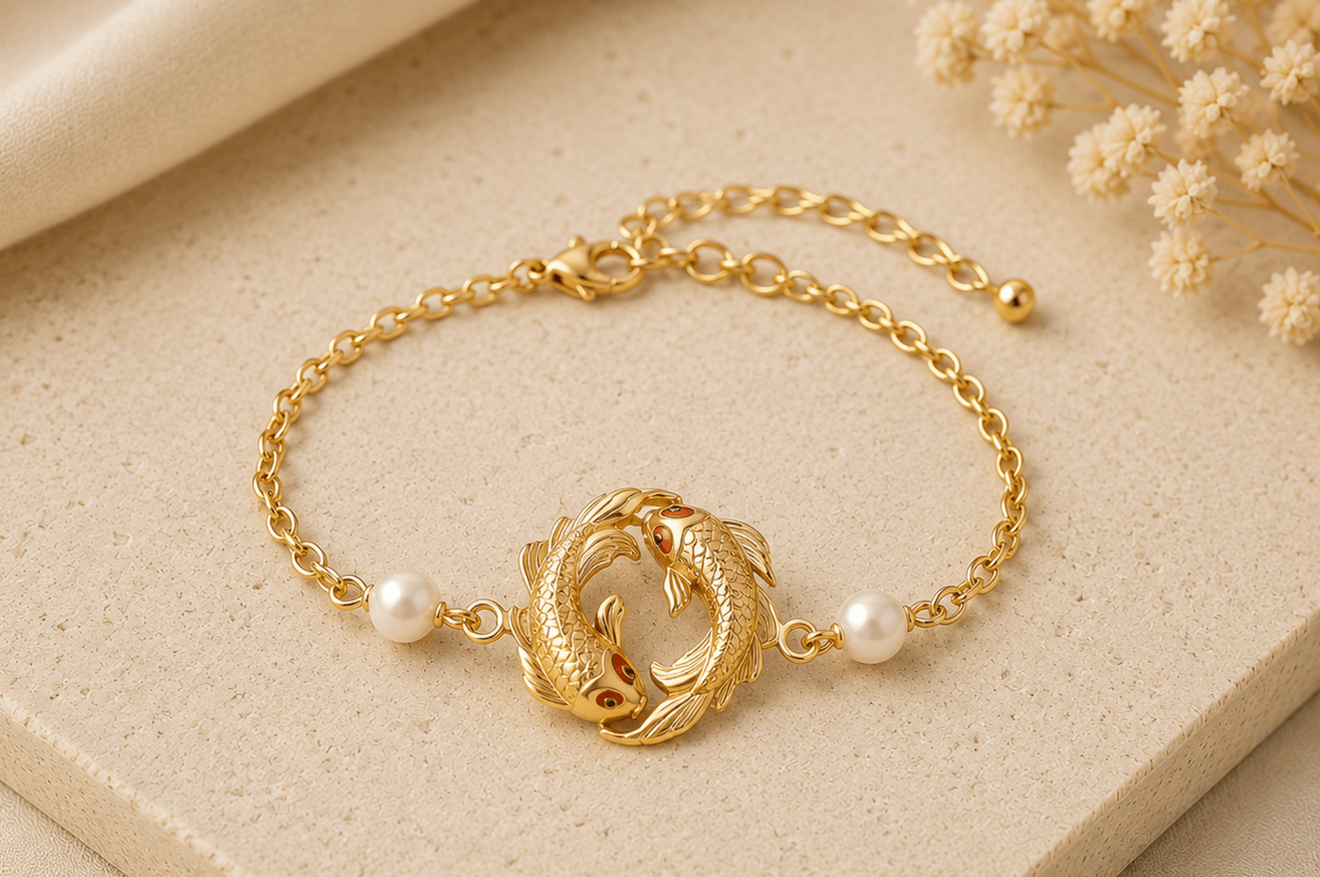 Pearl Charm Bracelet